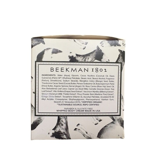 Beekman 1802 Pure Goat Milk Whipped Body Cream Vanilla Absolute 8oz New Sealed - Picture 2 of 6